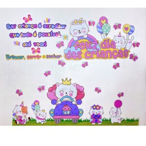 Kit dia das crianças + Painel